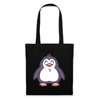 Cool Seabird Sweet Animal Penguin Oiseau Pôle Sud - Sac en tissu - noir - Devant