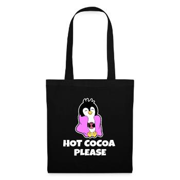 Déclaration du pingouin froid de l’Antarctique Animal du pôle Sud - Sac en tissu - noir - Devant