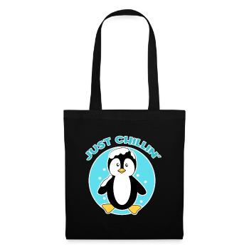 Déclaration de pingouin Ice Cold Bird Snow Animal - Sac en tissu - noir - Devant
