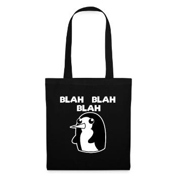 Pingouin vintage Arctique Disant Oiseau froid Animal - Sac en tissu - noir - Devant