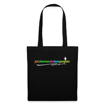 Déclaration du manchot d’Antarctique Oiseau animal Oiseau de mer - Sac en tissu - noir - Devant