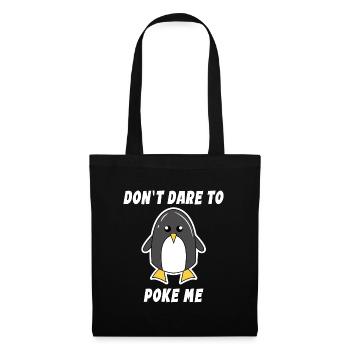 Animal Cool Penguin Déclaration Oiseau de mer Pôle Sud Oiseau - Sac en tissu - noir - Devant