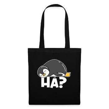 Kalt Pinguin Tier Spruch Antarktis Seevogel - Stoffbeutel - Schwarz - Vorne