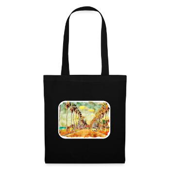 California Usa Watercolor Sketch Illustration - Tote Bag - black - Front