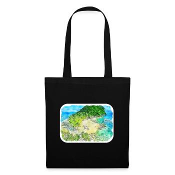 Philippines Aquarelle Sketch Drawn Illustration - Sac en tissu - noir - Devant