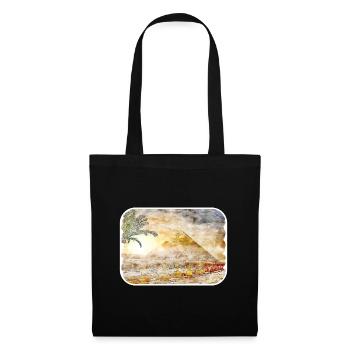 Cairo Egypt Watercolor Sketch Drawn Illustration - Tote Bag - black - Front