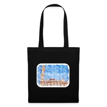 Mumbai India Watercolor Sketch Drawn Painting - Tote Bag - black - Front