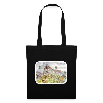 Deutschland Aquarell Skizze handgezeichnete Illustration - Stoffbeutel - Schwarz - Vorne