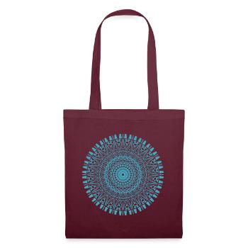Mandala Mantra Hindouisme Bouddhisme - Sac en tissu - bordeaux - Devant