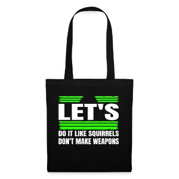 Signe de paix des années 60 anti guerre citation dictons funky - Sac en tissu - noir - Devant