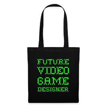 Future Video Game Designer Informatiker Computer - Stoffbeutel - Schwarz - Vorne
