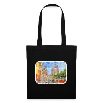 San Miguel De Allende Mexico Watercolor Sketch Dra - Tote Bag - black - Front