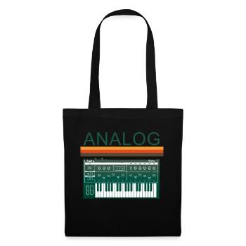 Analog Synth Retro Synthesizer Music Producer - Tote Bag - black - Front