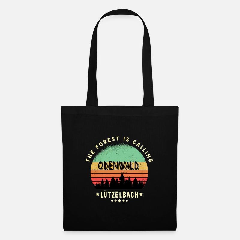 Lützelbach Odenwald Design - Stoffbeutel - Schwarz