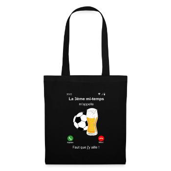 La 3ème mi-temps m'appelle - Sac en tissu - noir - Devant