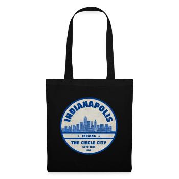 Indy County Town Skyline Vintage - Tote Bag - black - Front