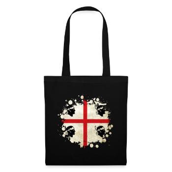 Sardinia vintage flag design - Tote Bag - black - Front