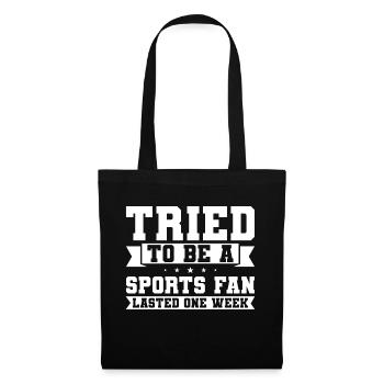 Sportspiel Sportmannschaft Geschenk - Stoffbeutel - Schwarz - Vorne