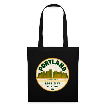 Insigne vintage de Portland Rose City - Sac en tissu - noir - Devant