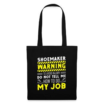 Shoemaker Work Craftsman - Tote Bag - black - Front