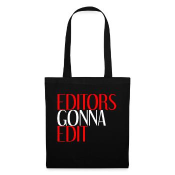 Les éditeurs vont à Edit 4 - Sac en tissu - noir - Devant