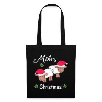 Joyeux Noël, MÄHrry Noël - Sac en tissu - noir - Devant