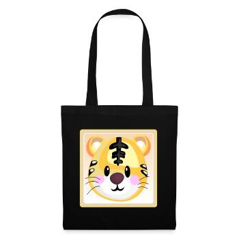 TIGER BABY KINDERGARTENKIND - Stoffbeutel - Schwarz - Vorne