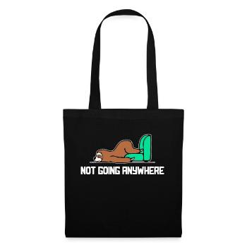 Paresseux Déclaration Animal Fatigué Sommeil Jungle - Sac en tissu - noir - Devant