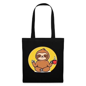 Relax Sloth Animal Chill Vegetarian Jungle - Tote Bag - black - Front