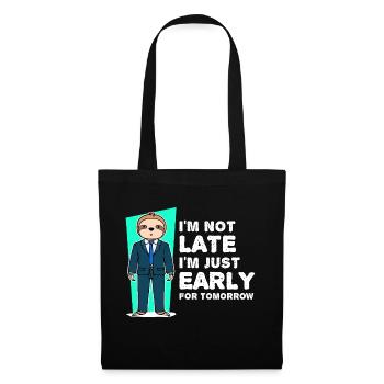 Mammifères paresseux Déclaration humoristique lente - Sac en tissu - noir - Devant