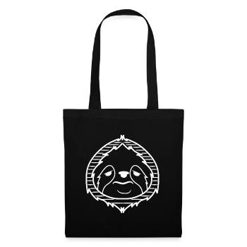 Paresseux Végétarien Jungle Mammifère Lent - Sac en tissu - noir - Devant