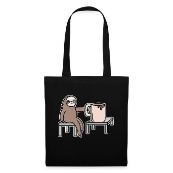 mammal late riser sloth mammal lazy - Tote Bag - black - Front
