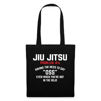 BJJ Jiu Jitsu - Stoffbeutel - Schwarz - Vorne