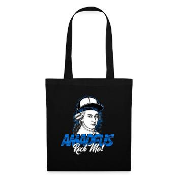 Amadeus Rock Me | Wolfgang Amadeus Mozart Classique - Sac en tissu - noir - Devant