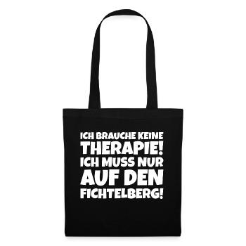 Fichtelberg Therapie - Stoffbeutel - Schwarz - Vorne