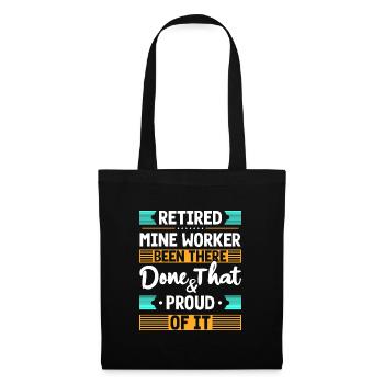 Miner Occupation Mining - Tote Bag - black - Front