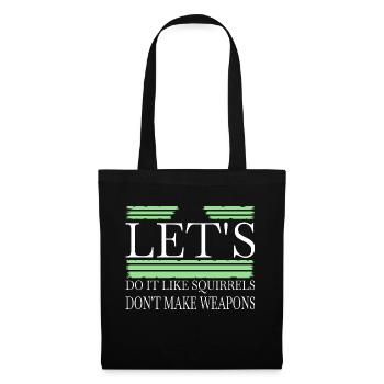 flower power peace for paris gift idea peace sign - Tote Bag - black - Front