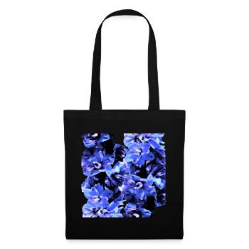 Jacinthe bleu - Sac en tissu - noir - Devant
