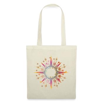 étoile étincelante et brillante comme cadre - Sac en tissu - nature - Devant
