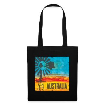 Australia Pinwheel Vintage Design - Tote Bag - black - Front