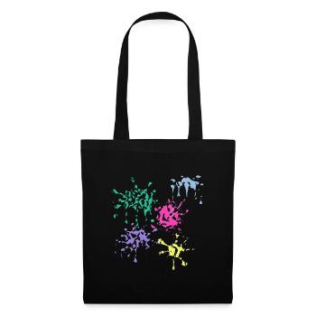 Taches de couleur - Sac en tissu - noir - Devant