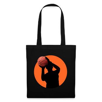 Basketballspieler - Stoffbeutel - Schwarz - Vorne
