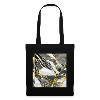 Marble Black Gold Geometric texture - Tote Bag - black - Front