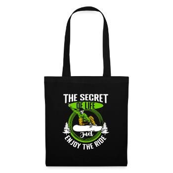 Snowboarder Schnee Pistensau - Tote Bag - black - Front