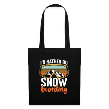 Snowboard Hobby Neige - Sac en tissu - noir - Devant
