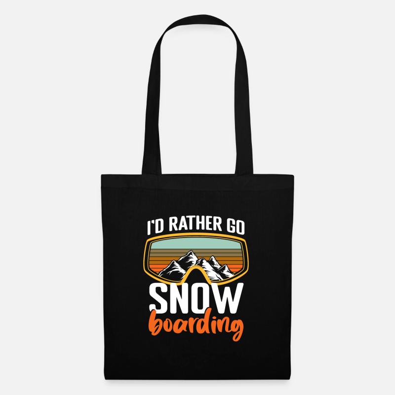 Snowboard Hobby Snow - Tote Bag - black