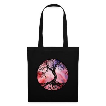 Lebensbaum Yggdrasil - Stoffbeutel - Schwarz - Vorne