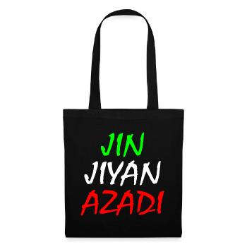 Women life freedom jin jiyan azadi - Sac en tissu - noir - Devant