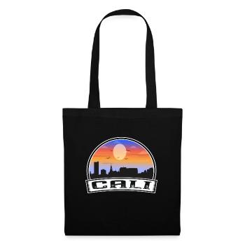 Cali Colombie Skyline Vintage Sunset Travel Souven - Sac en tissu - noir - Devant