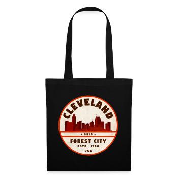 Cleveland Forest City Emblem - Tote Bag - black - Front